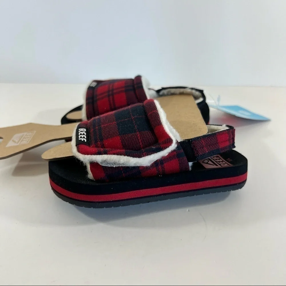 Reef Toddler Slip Ons Plaid NEW - Picture 8 of 10